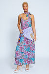 Kaile-Midi Convertible Dress, Violet Floral