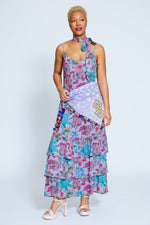 Kaile-Midi Convertible Dress, Violet Floral