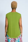 Katey-OvrD KNdm x Suay Upcycled Shirttail Top, Apple