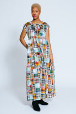 Kimberann Upcycled Patchwork Maxi Dress, Black/Multi