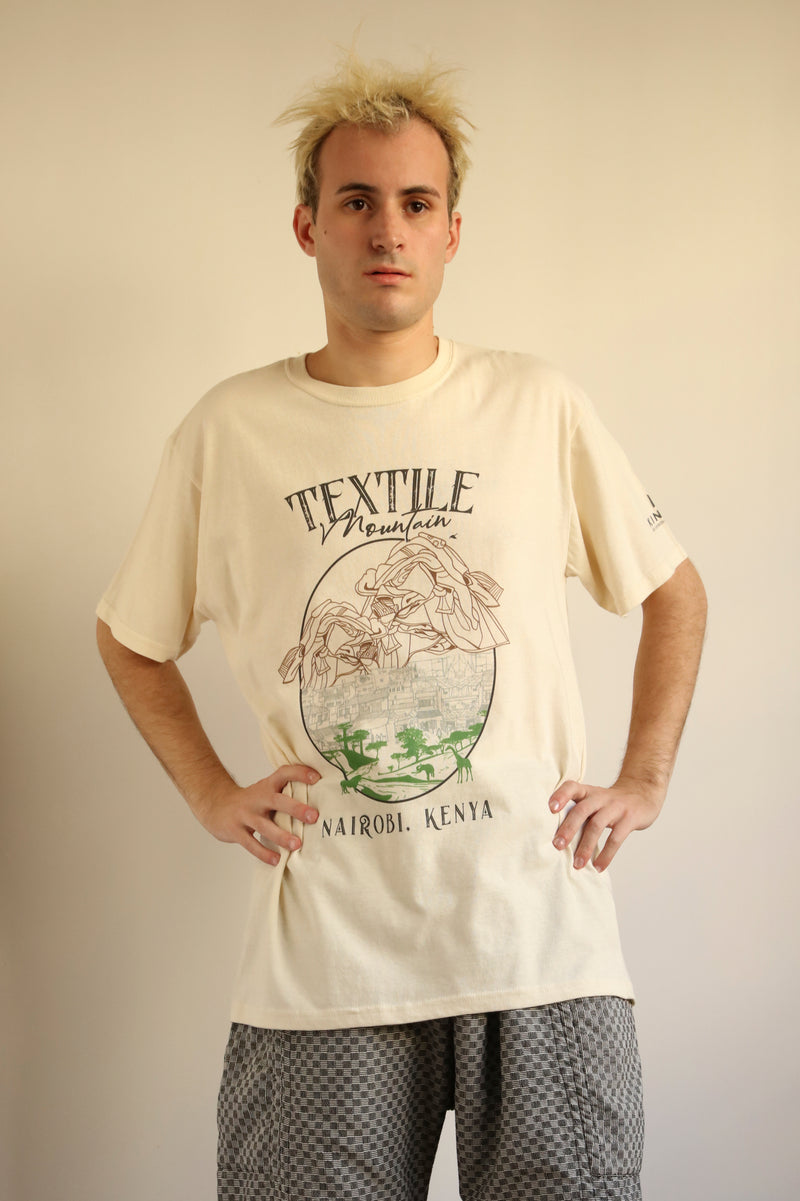 Textile Mountain T-shirt, Natural