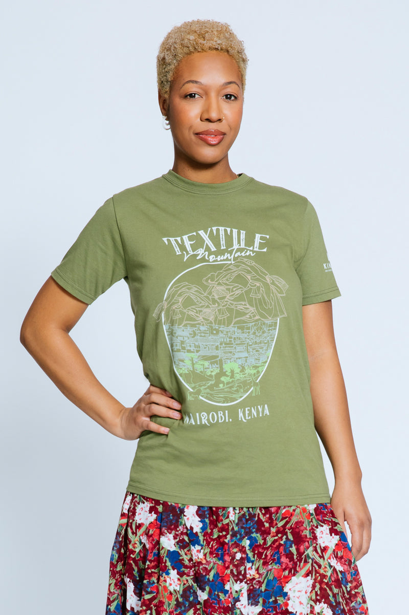 Textile Mountain T-shirt, Olive