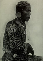 Denim/Red Magani Tangkulo Scarf (indigenous)