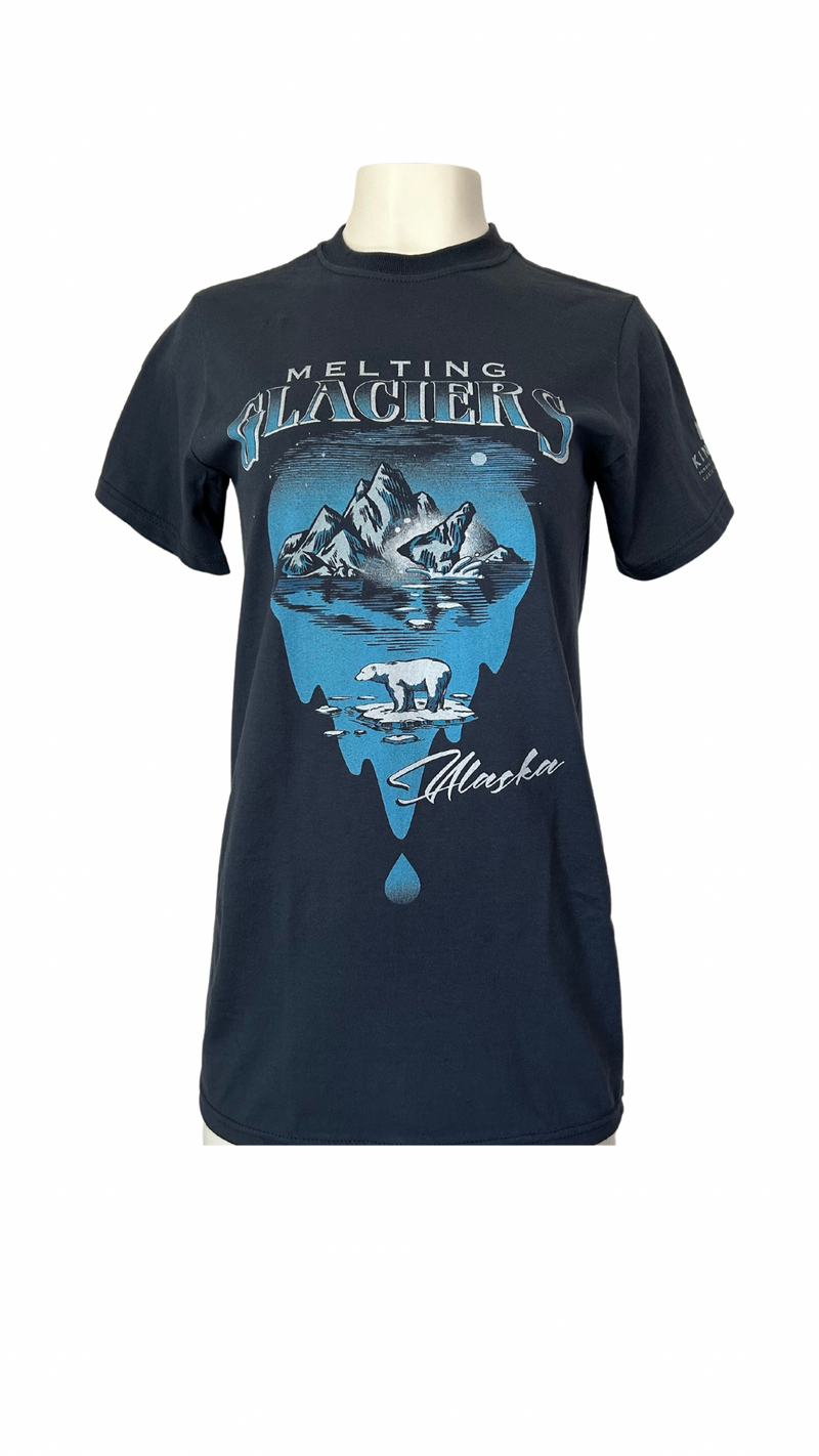 Melting Glaciers T-shirt, Pacific Blue