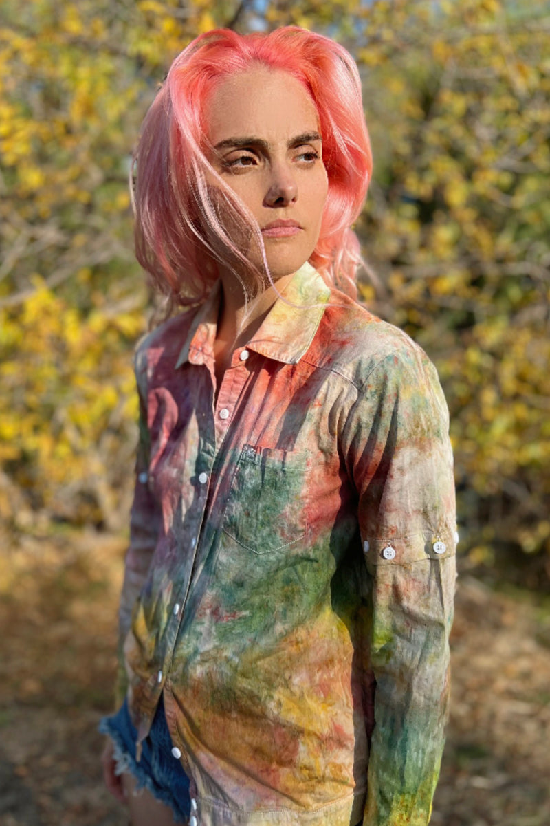Cassid-EcoD KINdom x THAMOG Ice-Dye Shirt, Multi