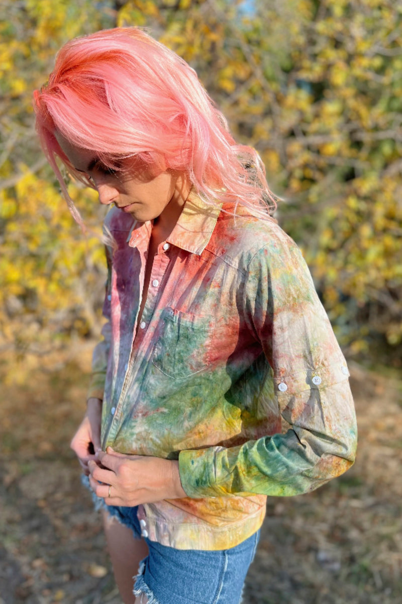Cassid-EcoD KINdom x THAMOG Ice-Dye Shirt, Multi