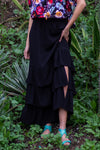 Isabelle Convertible Skirt-Dress, Black