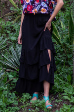 Isabelle Convertible Skirt-Dress, Black