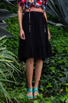 Isabelle Convertible Skirt-Dress, Black