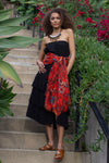 Isabelle Convertible Skirt-Dress, Black