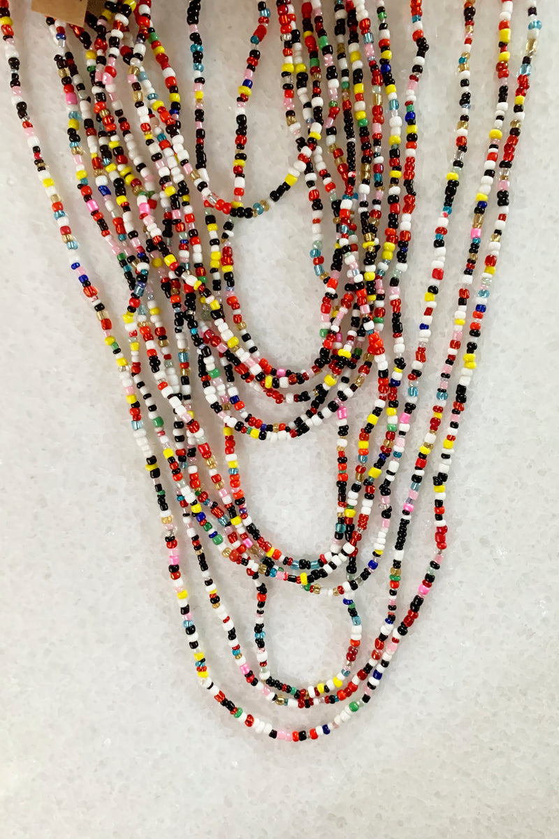 Yegas I Tribal Beaded Necklace, Multi