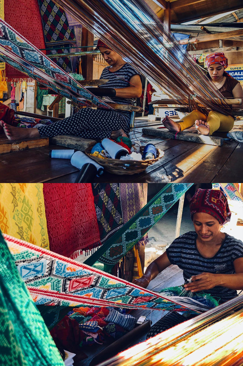 Yakan 014 Red/Multi Bucket Hat, Handwoven