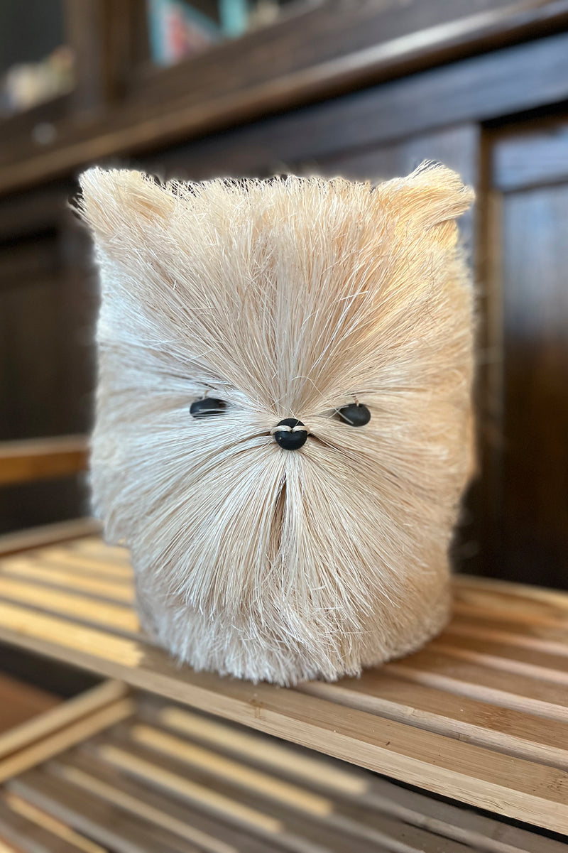 Lrg Pomeranian, Handwoven Puppy Pot