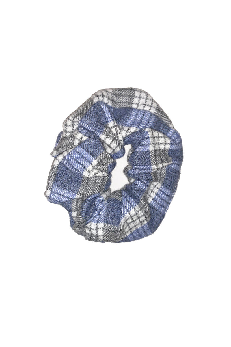 Scrunchie from Off-cuts, Blue/Grey Organic Cotton