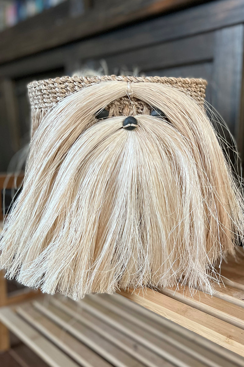 Lrg Shih Tzu, Handwoven Puppy Pot